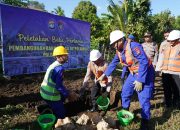 Peletakan Batu Pertama Pertanda Dimulainya Pembangunan Barak Siaga Dit Polairud Polda Sulbar
