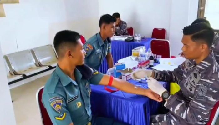Pastikan Kondisi Kesehatan Prajurit, Lanal Mamuju Gelar Urikkes
