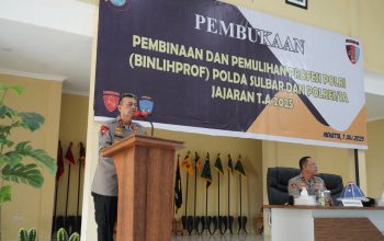 30 Personel Ikuti Program Pemulihan Profesi, Kapolda Sulbar Harap Pembinaan Disiplin Maksimal   