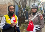 Gerakan Polantas Menyapa: Edukasi dan Semangat Kemerdekaan di Sulawesi Barat