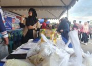 Dinas Ketapang Sulbar dan Polda Kolaborasi GelarPangan Murah di Car Free Day Mamuju   