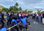 Gebyar Semangat Kemerdekaan, Polda Sulbar Gelar Lomba Tarik Tambang dan Balap Karung