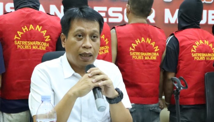 Sat Res Narkoba Polres Majene Ungkap 4 Tersangka dalam Operasi Antik Marano 2025