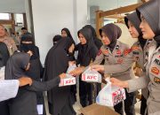 Polwan Polda Sulbar Gelar Aksi Sosial: Bersih Tempat Ibadah dan Santuni Anak Yatim