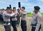 Sabhara Polresta Mamuju dan Dit Sabhara Polda Sulbar Gelar Latihan Bersama Penggunaan Senjata Gas Air Mata