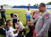 Kapolda Sulbar Kobarkan Semangat Peserta Seleksi Sespimmen Polri di Stadion Manakarra 