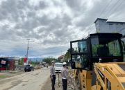 Ditlantas Polda Sulbar Proaktif Amankan Proyek Jalan di Mamuju, Pastikan Lalu Lintas Aman Lancar   