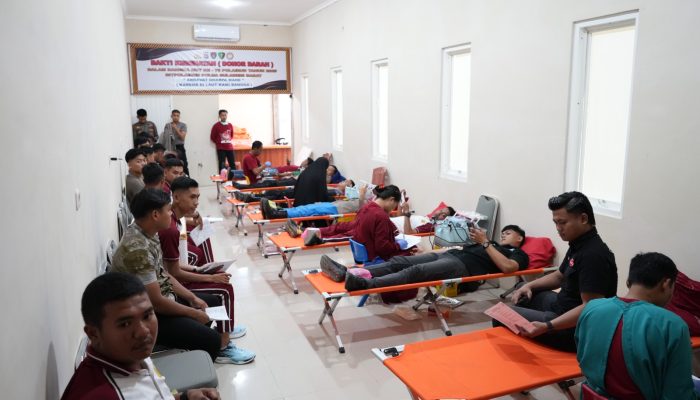 Polairud Polda Sulbar Gelar Bakti Kesehatan Donor Darah   