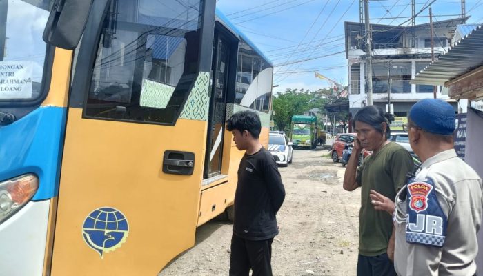 Viral! Bus Pelajar Berbahaya, PJR Polda Sulbar Sigap Bertindak