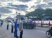 Dishub Sulbar Gelar Simulasi Pengaturan Lalu Lintas di Dua Titik Strategis Dalam Kota Mamuju   