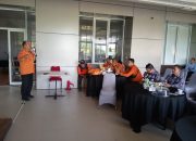 Simulasi Gempa di Kantor BPKP Sulbar, BPBD Sulbar Paparkan Materi “Teknik Segitiga Kehidupan