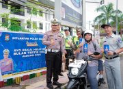 Dirlantas Polda Sulbar Ajak Pengendara Tertib Berkendara, Wujudkan Helm Sebagai Budaya Berkendara