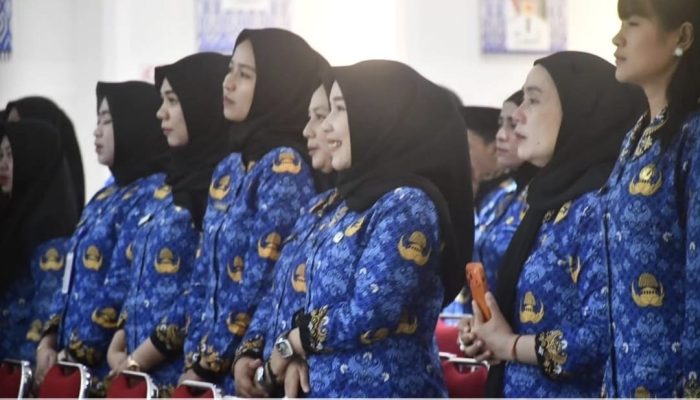 Wujud Komitmen Jaga Kedisiplinan, Jajaran Biro Umum Sulbar Ikuti Upacara HKN