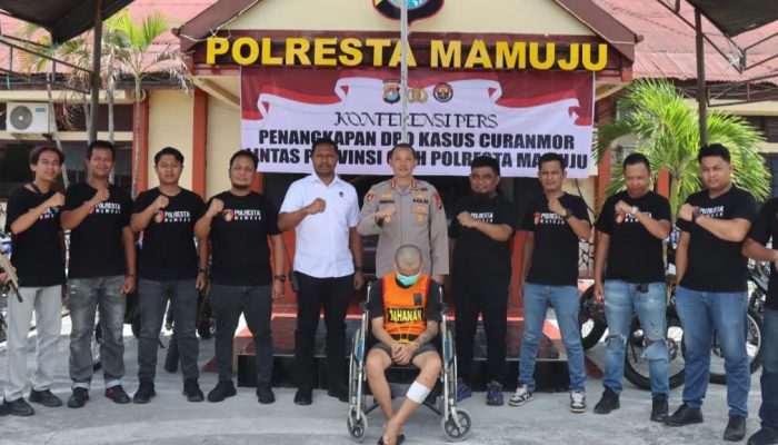 Timah Panas Hentikan Pelarian DPO Residivis Pelaku Curanmor Lintas Provinsi   