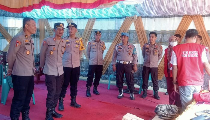 Tim Supervisi Polda Sulbar Cek Kesiapan Pos Pam Ops Ketupat Marano di Polewali