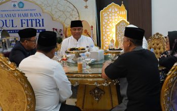 Pererat Silaturahmi di Hari Kemenangan, Kapolda Sulbar Kunjungan Halal Bi Halal ke Rujab Gubernur