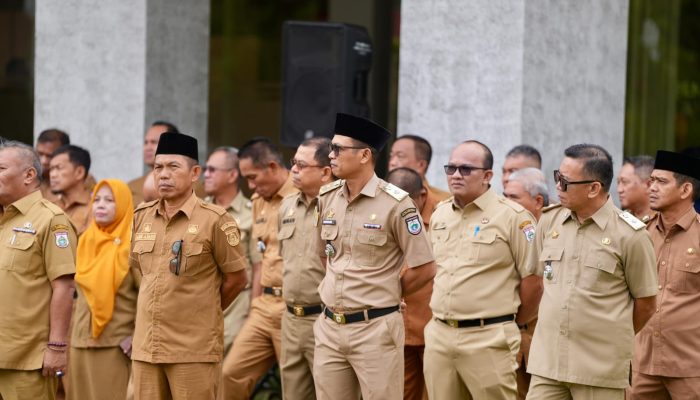 Kepala Biro Umum dan Jajaran Mengikuti Apel Besar dan Halal Bi Halal Pemprov Sulbar