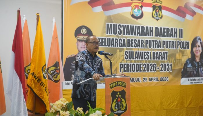 Hadiri Musyawarah KBPP Polri Sulbar, Gubernur: Kita Mengambil Peran demi Kemajuan Daerah