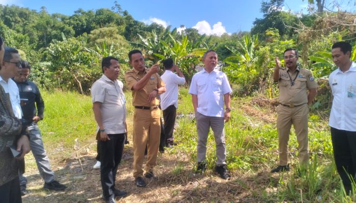 Kepala Dinas Perkimtanhub Sulbar dan Wamenham RI Tinjau Lokasi Rencana Pembangunan Kanwil Kementerian HAM    