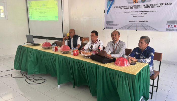 PUPRD Sulbar Dukung PKT dan Sertifikasi TKK bagi Siswa SMKN 1 Rangas, Tingkatkan Kompetensi SDM Vokasional Konstruksi    