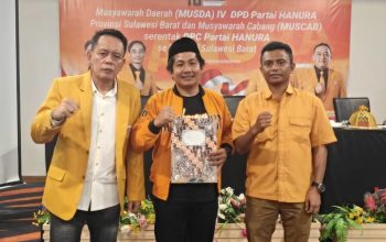 Andi Irwan Resmi Nahkodai Laskar Muda Hanura Pada Musda ke IV Hanura Sulbar