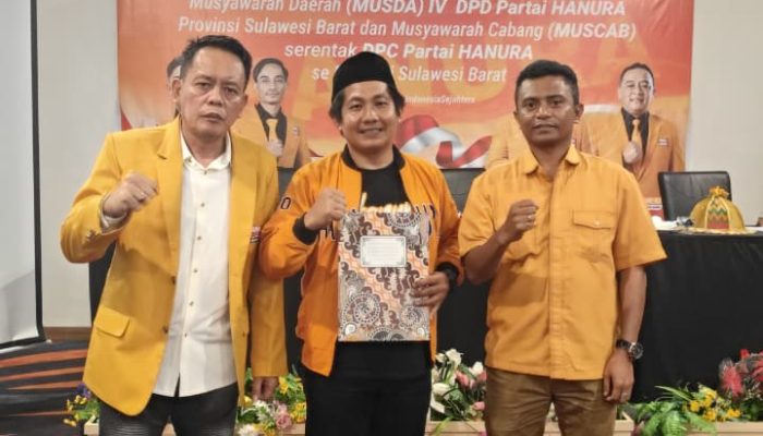 Andi Irwan Resmi Nahkodai Laskar Muda Hanura Pada Musda ke IV Hanura Sulbar
