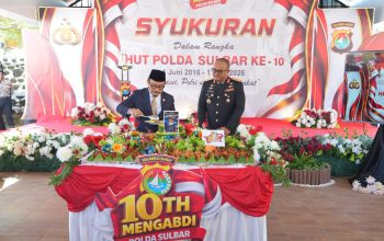 HUT ke-10 Polda Sulbar, Suhardi Duka Tekankan Pentingnya Kemitraan Polisi dan Pemerintah