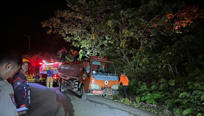 Pusdalops-PB BPBD Sulbar Terima Laporan Sementara Kebakaran Hutan dan Lahan di Desa Sumare