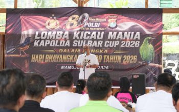 Kapolda Sulbar Buka Lomba Kicau Mania, Semarak Hari Bhayangkara ke-80   