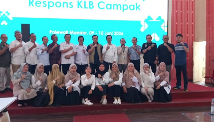 TTX Respons KLB Campak di Polewali Mandar, DKPPKB Sulbar Dorong Penguatan Surveilans dan Imunisasi