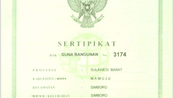Pengumuman Tentang Sertifikat Hilang
