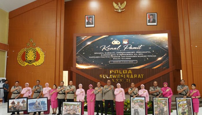 Kenal Pamit Pejabat Polda Sulbar, Kapolda: Pengabdian Tidak Berakhir Karena Jabatan Berganti