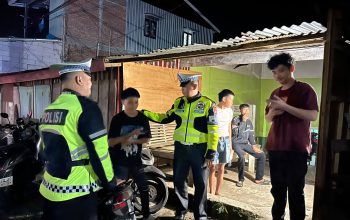Jaga Malam Panjang yang Aman dan Selamat, Polantas Polda Sulbar Gencarkan Patroli dan Himbauan