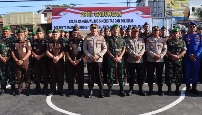 Sinergitas TNI-Polri dan Kejaksaan Kian Solid, Apel Gabungan Tegaskan Komitmen Jaga Stabilitas Mamuju