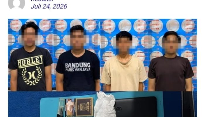 Diduga Terlibat Transaksi Sabu, Empat Pemuda Diamankan Satresnarkoba Polres Majene   