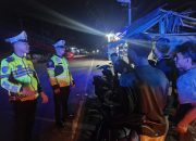 Jaga Malam yang Tetap Aman, Patroli Blue Light Polantas KARIB Polda Sulbar Sisir Wilayah Kalukku   