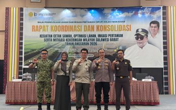 Sinergi Lintas Sektor Perkuat Ketahanan Pangan, Polda Sulbar Dukung Percepatan Cetak Sawah dan Mitigasi Kekeringan