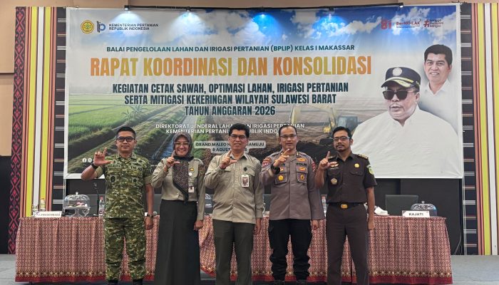 Sinergi Lintas Sektor Perkuat Ketahanan Pangan, Polda Sulbar Dukung Percepatan Cetak Sawah dan Mitigasi Kekeringan