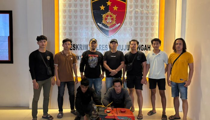 URC Polres Mamuju Tengah Bekuk Terduga Pencuri Mesin Diesel