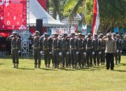 Semangat Tak Surut di Bawah Terik Matahari, Satpol PP dan Damkar Sulbar Turut Sukseskan Upacara HUT ke-81 RI