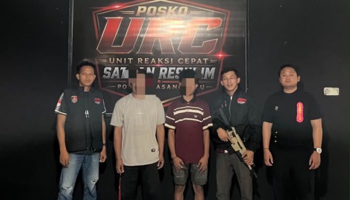Tindak Cepat URC Polres Pasangkayu, Dua Pelaku Penganiayaan Sajam Diamankan