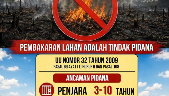 Cegah Karhutla, Kabid Humas Polda Sulbar Ingatkan Stop Bakar Lahan Awas Ancaman Pidana dan Denda Miliaran Rupiah