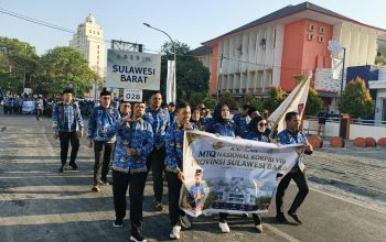 Kafilah Sulbar Semarakkan Pawai Defile MTQ KORPRI Nasional