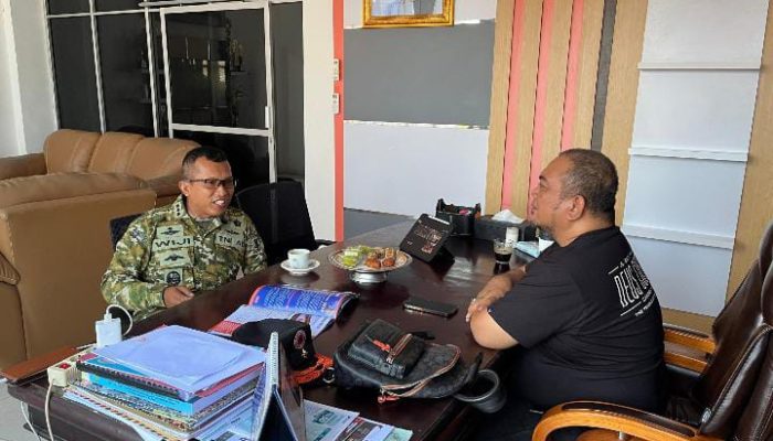Kalaksa BPBD Sulbar Terima Kunjungan Kasiops Korem 142/Tatag, Bahas Penanganan Karhutla dan Kekeringan