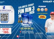 810 Pelari Siap Ramaikan Fun Run 3 HUT ke-22 Sulbar