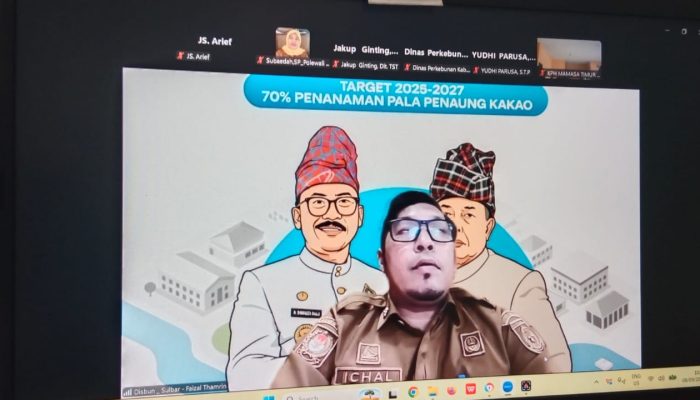 Disbun Sulbar Ikuti Rakor Percepatan CPCL Kawasan Kopi dan Kakao Tahun 2026