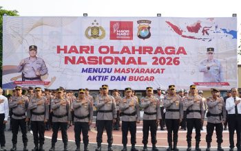 Peringati HAORNAS, Wakapolda Sulbar Dorong Semangat Pelayanan Prima Lewat Kondisi Fisik yang Bugar   