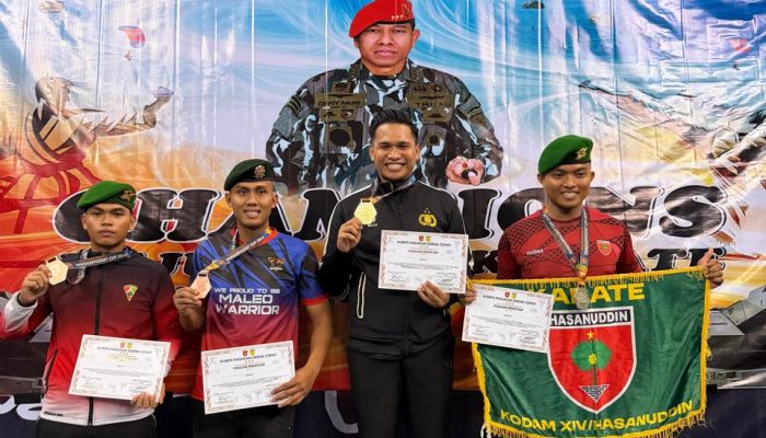 Sabet Emas di Pangkorpasgat Cup 2026, Briptu Muh. Risaldi Kembali Harumkan Nama Polda Sulbar   