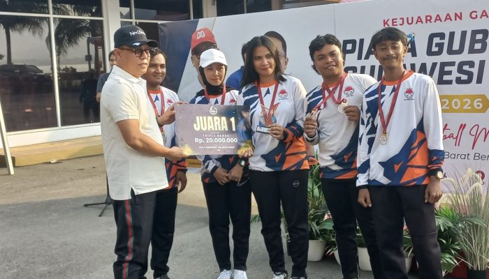 Kejuaraan Gateball Piala Gubernur Sulbar 2026 Resmi Ditutup, Sulawesi Tengah Raih Juara Umum   