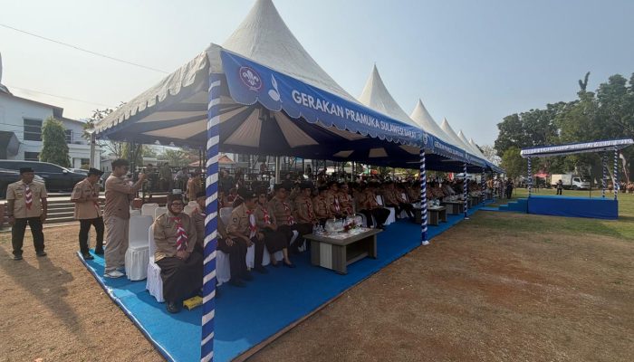 Gubernur Sulbar Hadiri Apel Besar Pramuka, Saka Bakti Husada Didorong Perkuat Edukasi Kesehatan